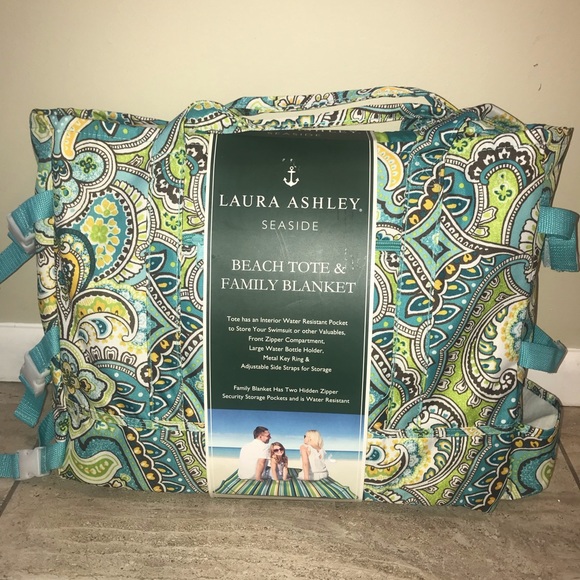 laura ashley beach bag